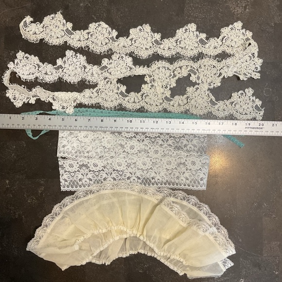 Vintage lace trim crafting sewing stash builder lot junk journal embellishments - Picture 10 of 11